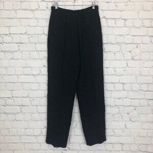Babette SF Black Pants Size M Crinkle Straight Leg